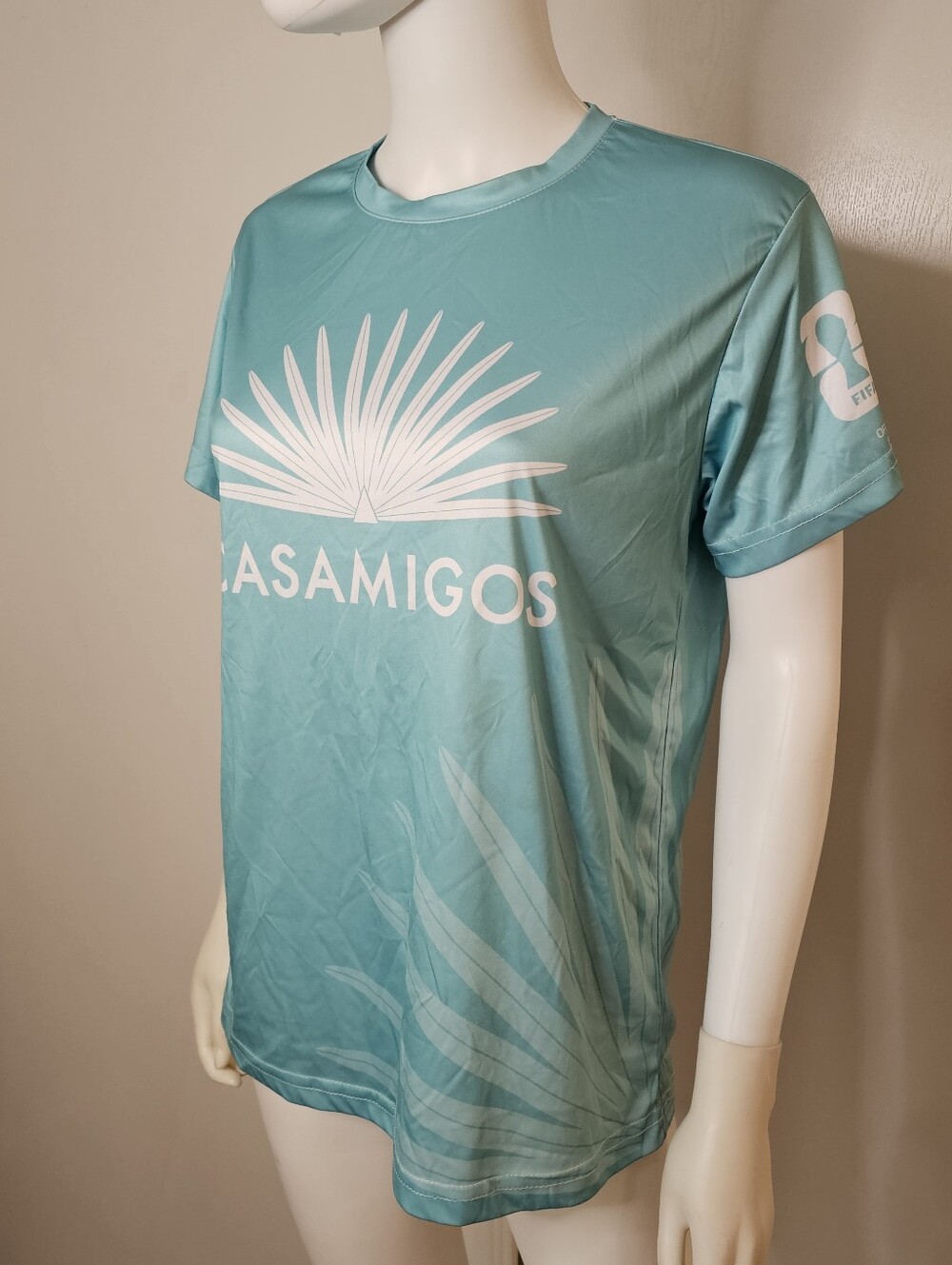 Casamigos FIFA World Cup 2026 Aqua Logo Jersey Tee Size S Unisex Womens Mens - Picture 5 of 8